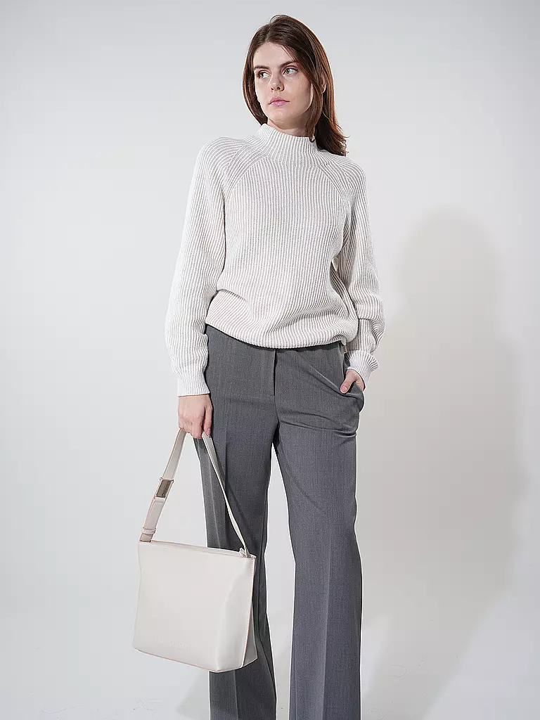 CALVIN KLEIN | Sac - Hobe EMBOSSED Medium | creme