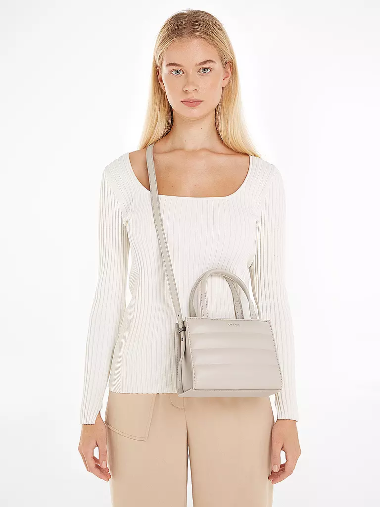 CALVIN KLEIN | Sac - Mini Tote Bag QUILT | creme