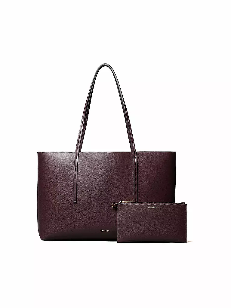 CALVIN KLEIN | Sac - Tote Bag FOIL | dunkelrot
