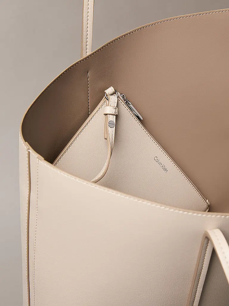CALVIN KLEIN | Sac - Tote Bag FOIL | creme