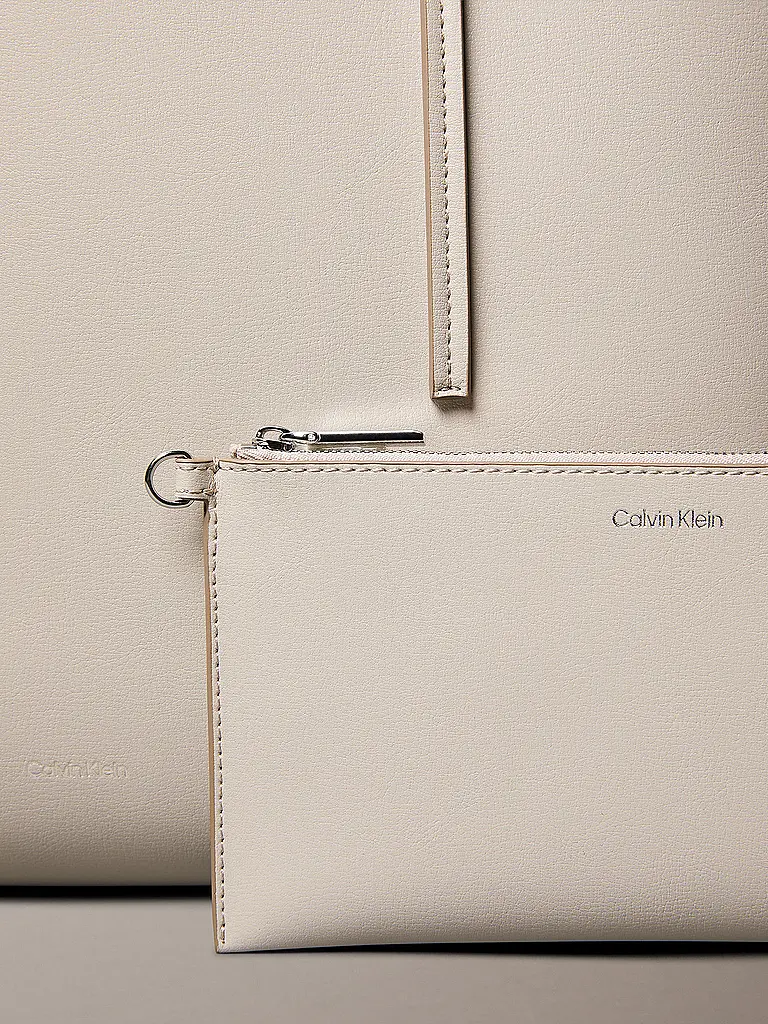 CALVIN KLEIN | Sac - Tote Bag FOIL | creme
