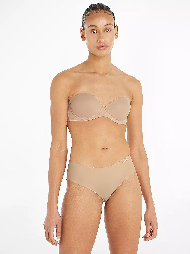 CALVIN KLEIN | Soutien-gorge push-up sans bretelles "Perfectly Fit" (Sanddune) | Beige