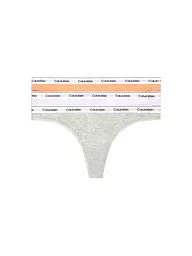 CALVIN KLEIN | String 3er Pack multi | Gris clair