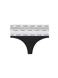 CALVIN KLEIN | String 3er Pack multi | Noir