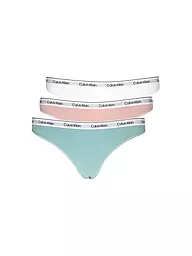 CALVIN KLEIN | String 3er Pack multi | Turquoise