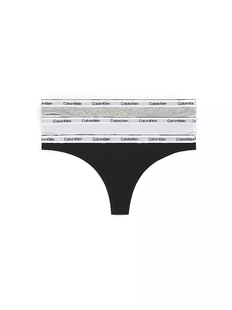 CALVIN KLEIN | String lot de 3 multi | schwarz