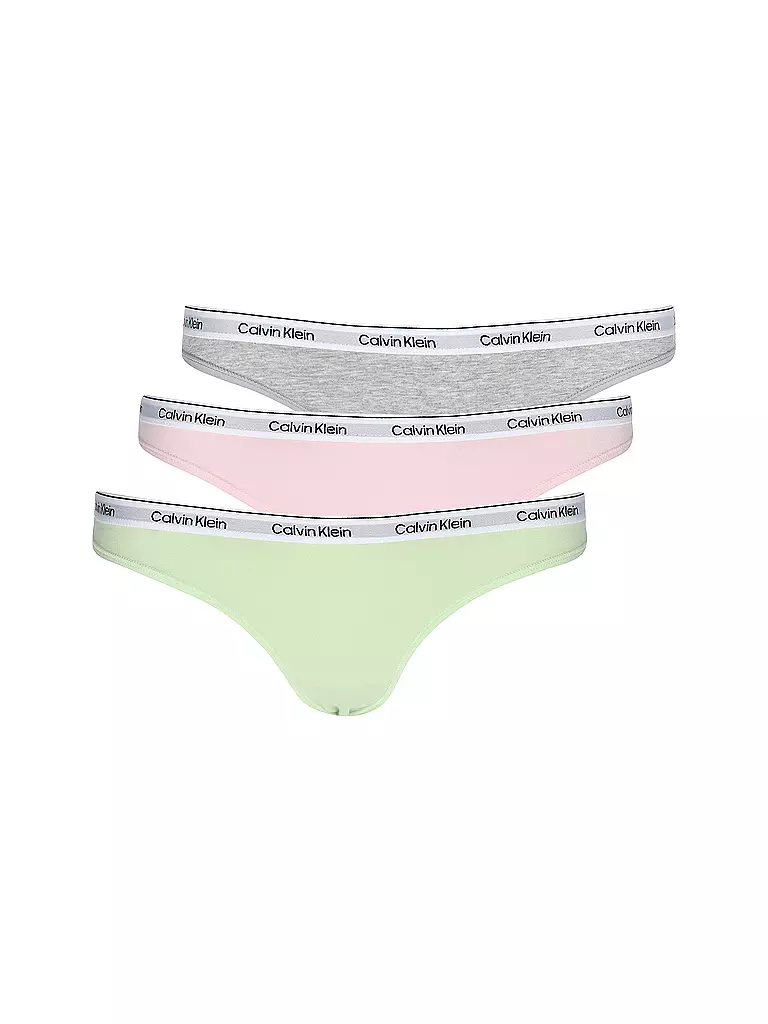 CALVIN KLEIN | String lot de 3 multi | hellgrün