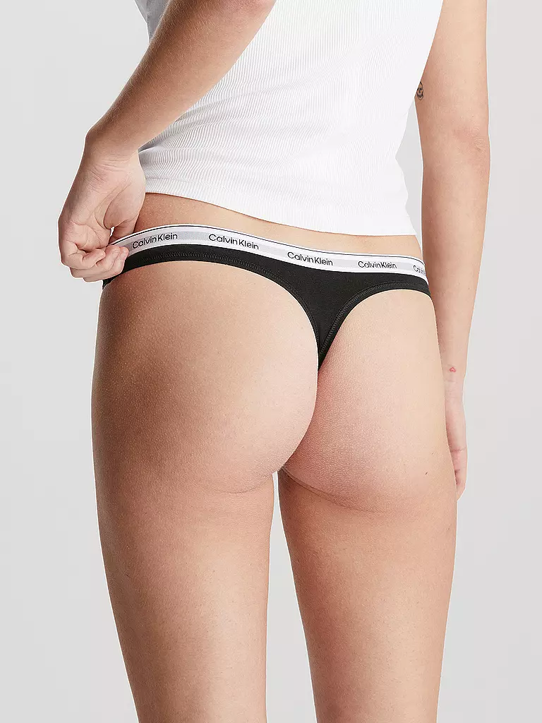 CALVIN KLEIN | String lot de 3 multi | schwarz