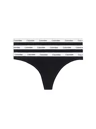 CALVIN KLEIN | String 3er Pack multi | Noir