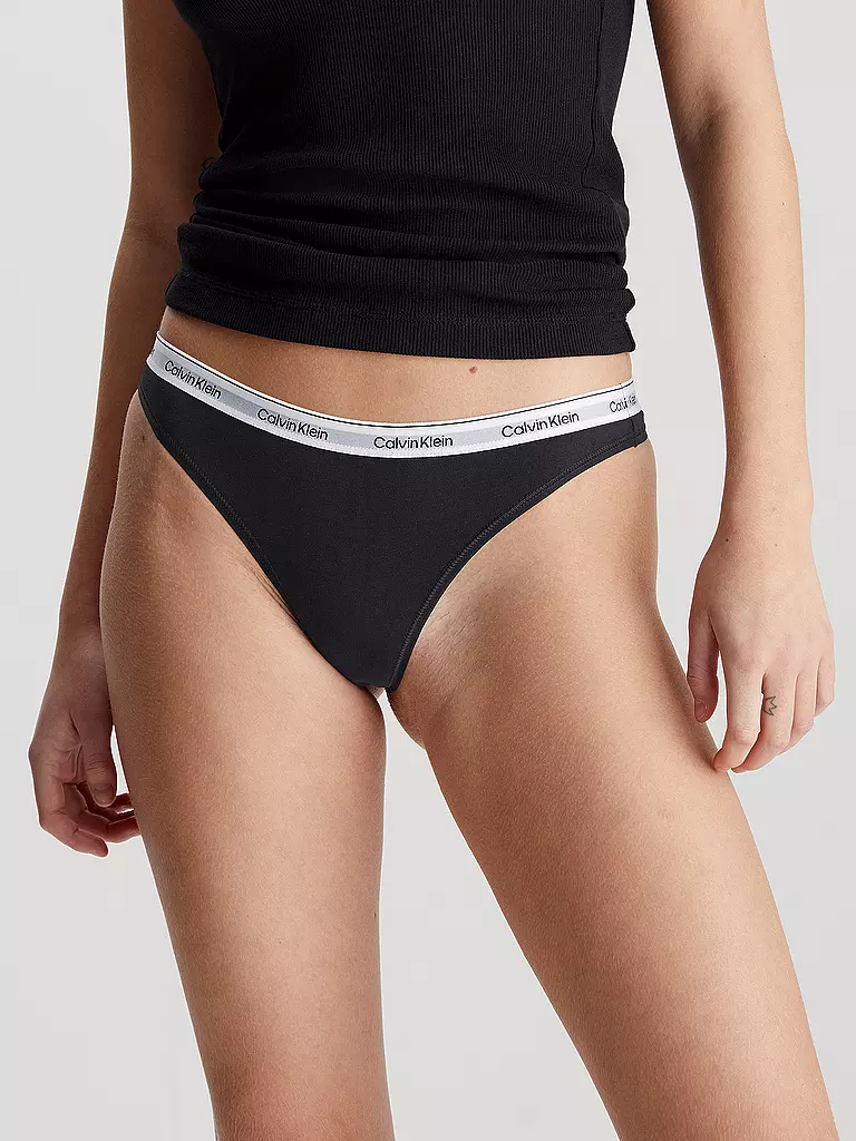 CALVIN KLEIN | String lot de 3 noir | schwarz