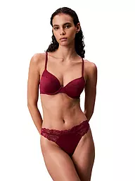CALVIN KLEIN | String rouge | Rouge foncé