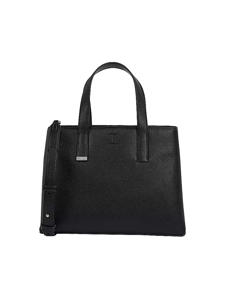 CALVIN KLEIN | Tasche - Tote Bag CK PLAQUE Small | Noir