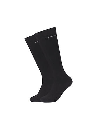 CAMANO | Chaussettes montantes homme, lot de 2, noir