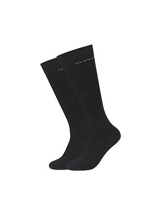 CAMANO | Chaussettes hautes pour femmes, lot de 2, noir