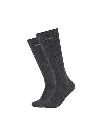 CAMANO | Chaussettes montantes pour femmes, lot de 2 anthracite