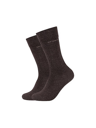 CAMANO | Chaussettes, lot de 2, marron foncé
