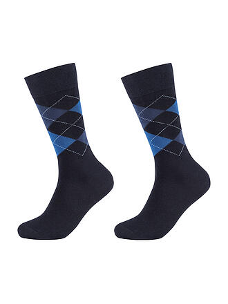 CAMANO | Lot de 2 paires de chaussettes bleu marine
