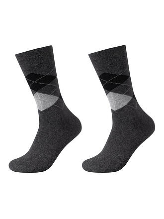 CAMANO | Lot de 2 paires de chaussettes anthracite