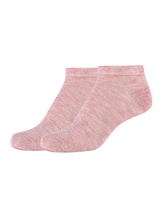 CAMANO | Chaussettes sneaker, lot de 2 argenté rose chiné