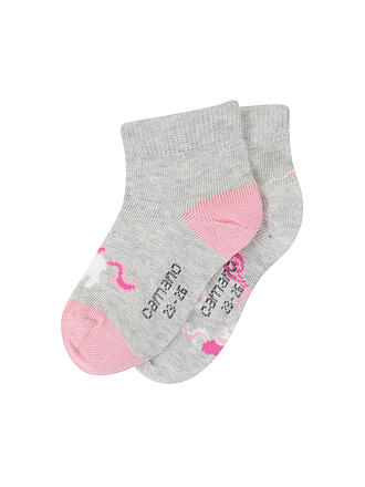 CAMANO | Chaussettes pour filles, lot de 2, fog melange