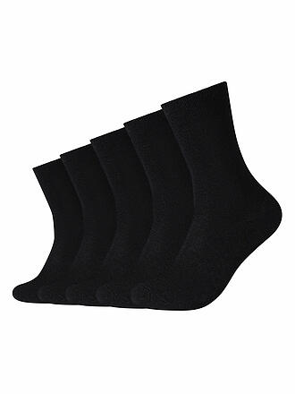 CAMANO | Chaussettes BASIC, paquet de 5, noir