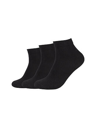 CAMANO | Chaussettes sneaker, lot de 3, noir