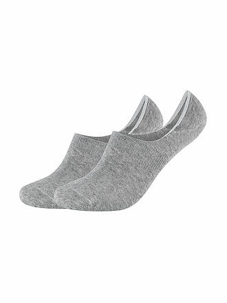 CAMANO | Füsslinge Lot de 2 COMFORT INVISIBLE gris clair chiné