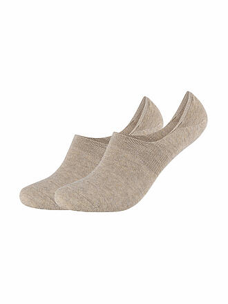 CAMANO | Socquettes lot de 2 COMFORT INVISIBLE sable chiné