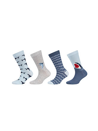 CAMANO | Chaussettes garçon lot de 4 captains blue