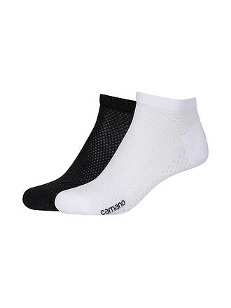 CAMANO | Chaussettes sneaker lot de 2 blanc mélangé