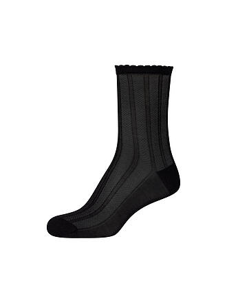 CAMANO | Chaussettes AJOUR SILKY SOCKS black mix