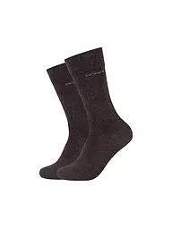 CAMANO | Lot de 2 paires de chaussettes CA-SOFT sable chiné | Marron