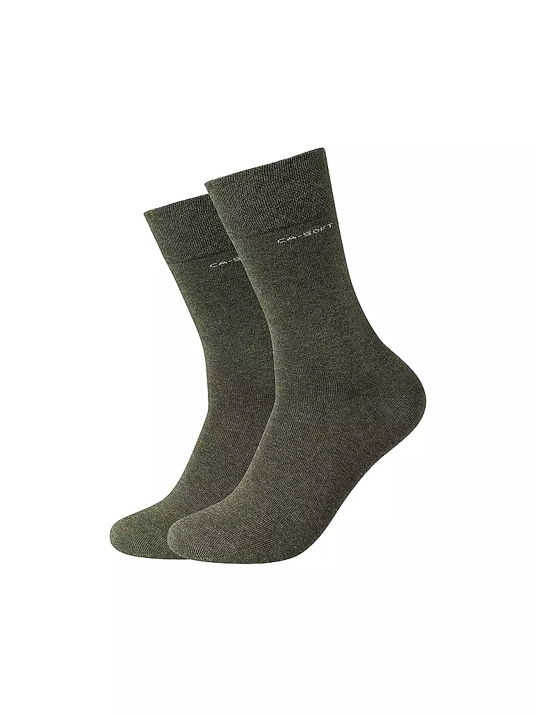 CAMANO | Chaussettes, lot de 2, olive | olive
