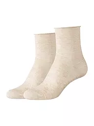 CAMANO | Lot de 2 paires de chaussettes gre mel | Beige