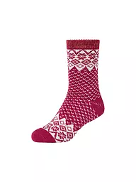 CAMANO | Chaussettes anémone | Rouge