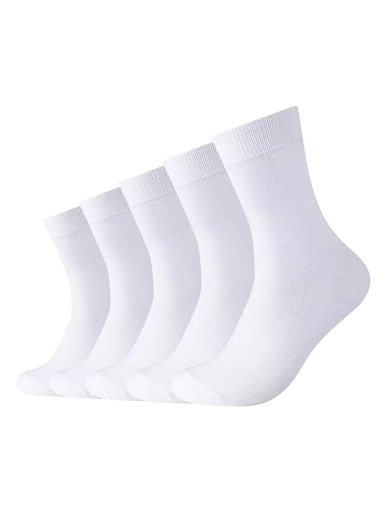 CAMANO | Chaussettes BASIC, paquet de 5, blanc | weiss