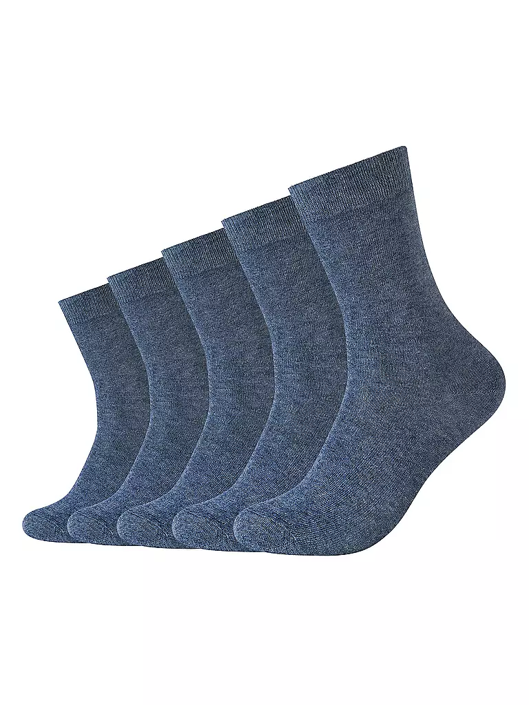 CAMANO | Chaussettes BASIC, paquet de 5, jeans chiné | dunkelblau