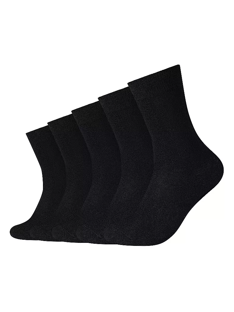 CAMANO | Chaussettes BASIC, paquet de 5, noir | schwarz