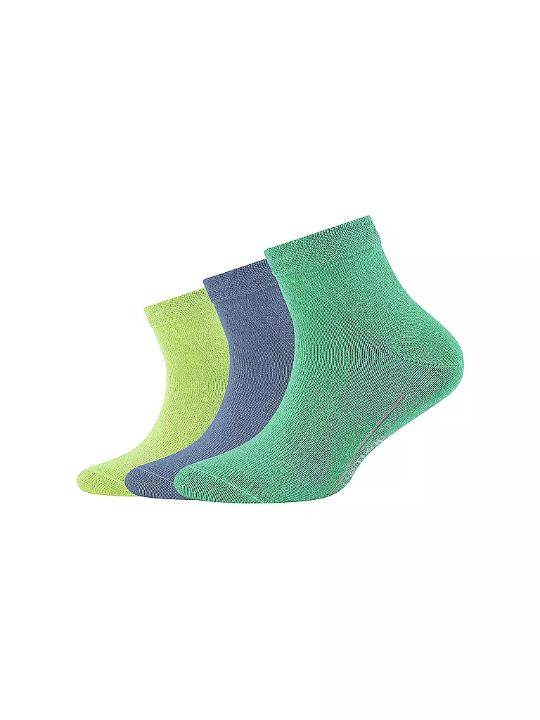 CAMANO | Chaussettes de sport garçon lot de 3 QUARTER katydid | grün