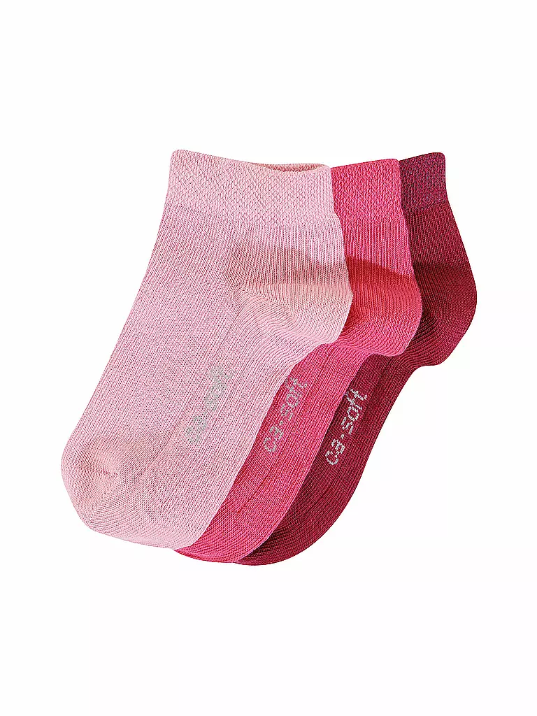 CAMANO | Chaussettes enfant, paquet de 3, orchid smoke | rosa