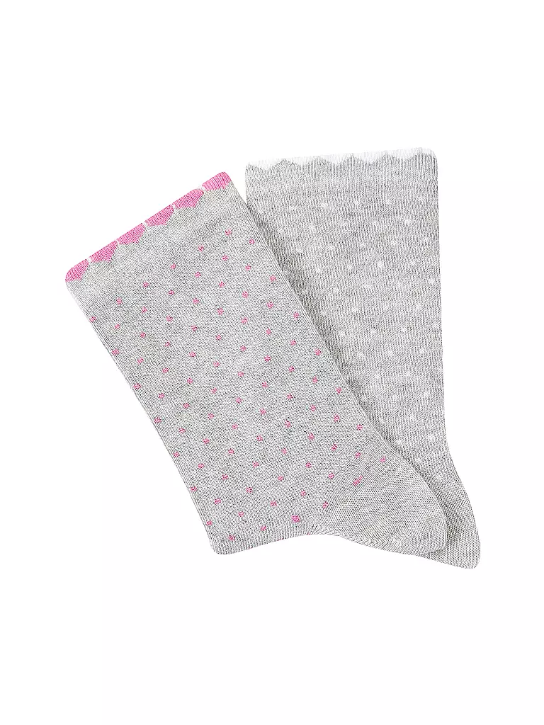 CAMANO | Chaussettes fille lot de 2 fog melange | hellgrau