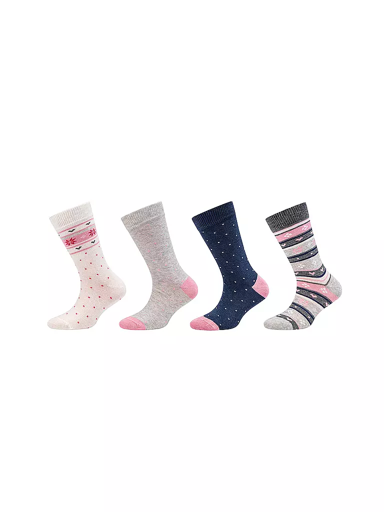 CAMANO | Chaussettes fille lot de 4 écru | creme