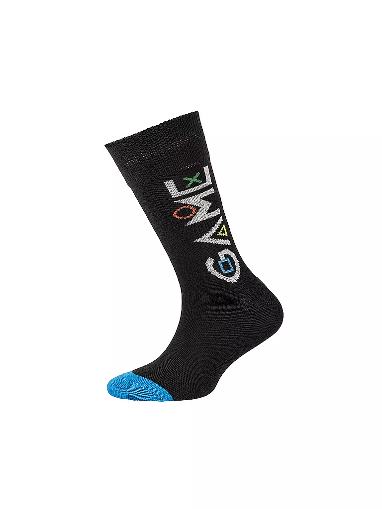 CAMANO | Chaussettes garçon, lot de 2, gris foncé chiné | grau