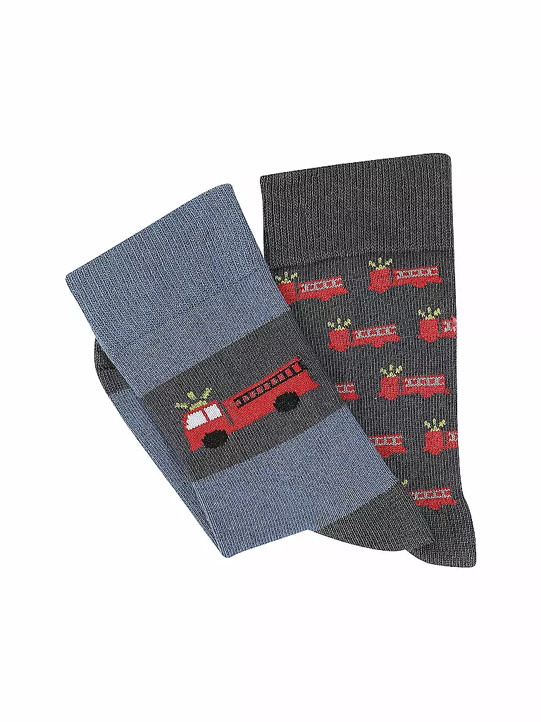 CAMANO | Chaussettes garçon lot de 2 bleu capitaine | Bleu