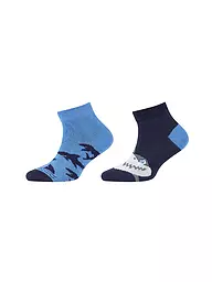 CAMANO | Chaussettes garçon lot de 2 bleu paris | Bleu