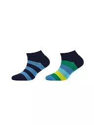 CAMANO | Chaussettes garçon lot de 2 bleu | Bleu foncé