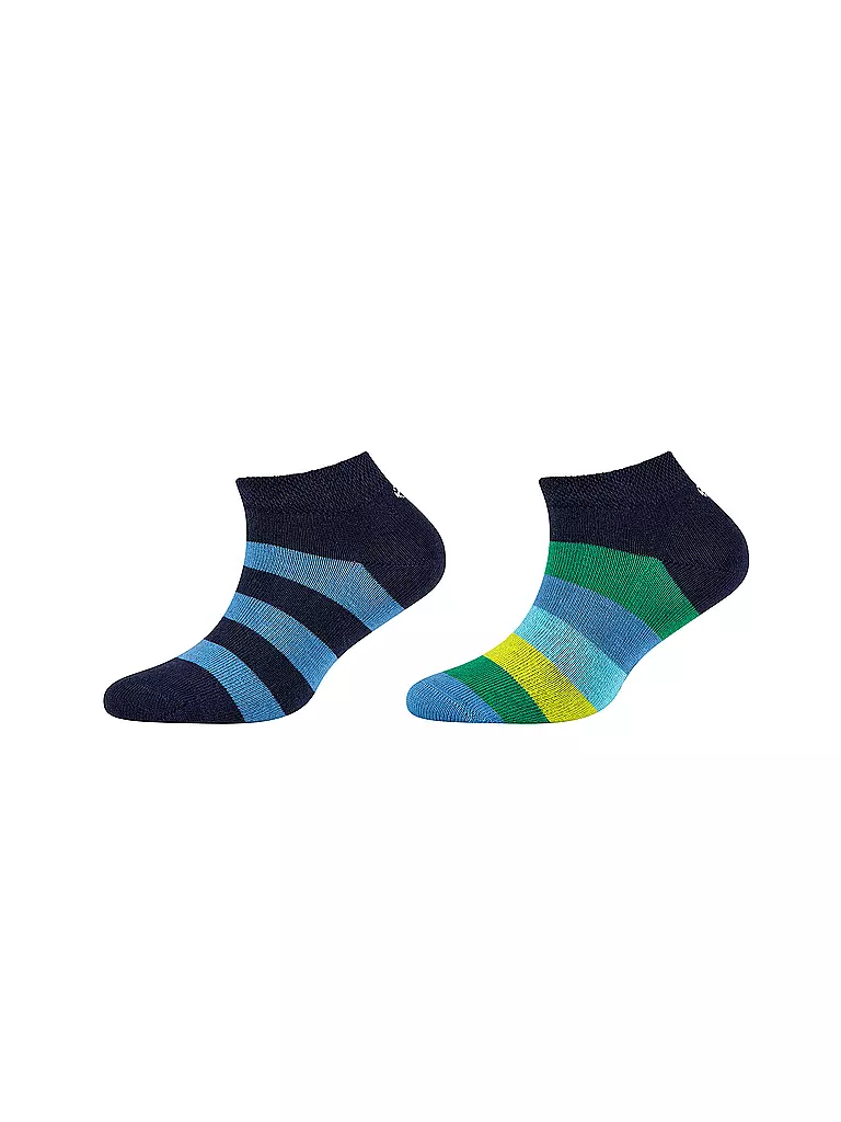 CAMANO | Chaussettes garçon lot de 2 bleu | Bleu foncé