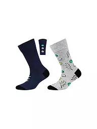 CAMANO | Chaussettes garçon lot de 2 fog melange | Gris clair