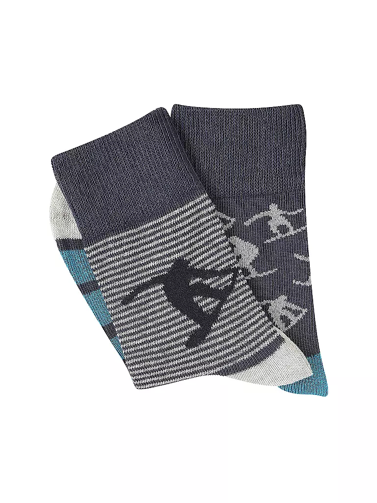 CAMANO | Chaussettes garçon lot de 2 fog melange | grau