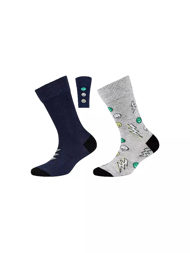 CAMANO | Chaussettes garçon lot de 2 fog melange | hellgrau